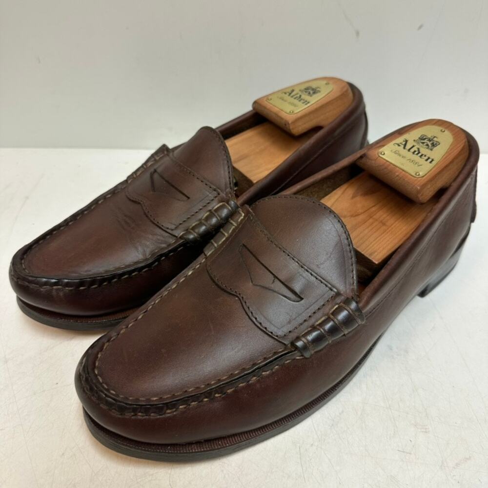 FULLY RESOLED Oak Street Bootmakers Beefroll Handsewn Penny Loafer USA 9.5 D